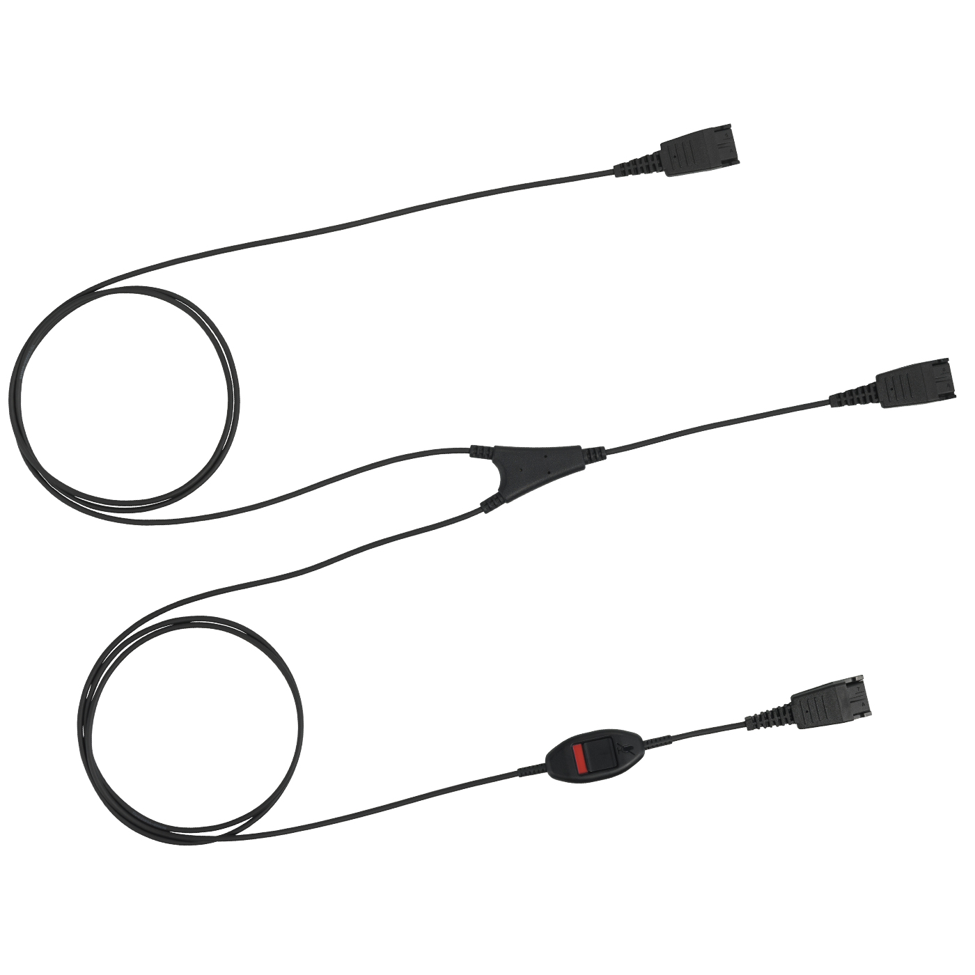 JABRA QD supervisor cord or /Y cord with Mute JABRA — view 2