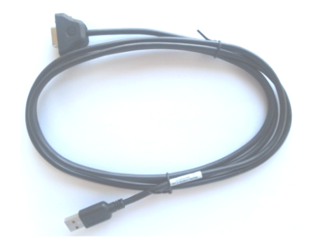 ZEBRA USB CABLE ASSEMBLY: 9-PIN FEMALE STRAIGH ZEBRA — view 2