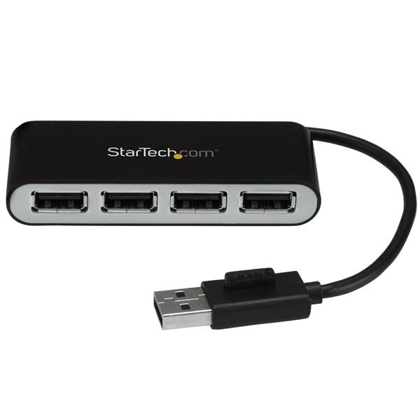 StarTech.com 4 Port Portable USB 2.0 Hub with Cable StarTech.com — view 2