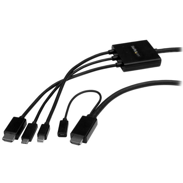 StarTech.com 6ft USB-C HDMI or mDP to HDMI Adapter StarTech.com — view 2