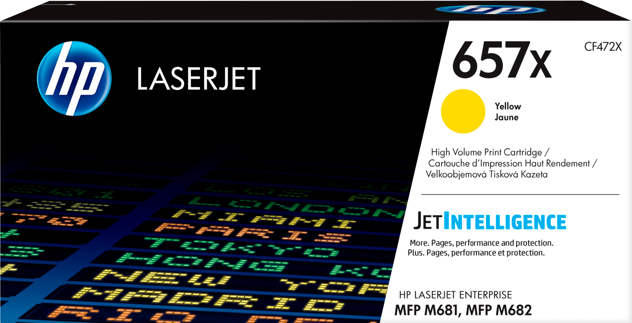 HP 657X Yellow LaserJet Toner Cartridge HP — view 2
