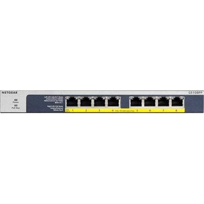 NETGEAR GS108PP 8-PORT GB POE + UNMANAGED SWITCH NETGEAR — view 2