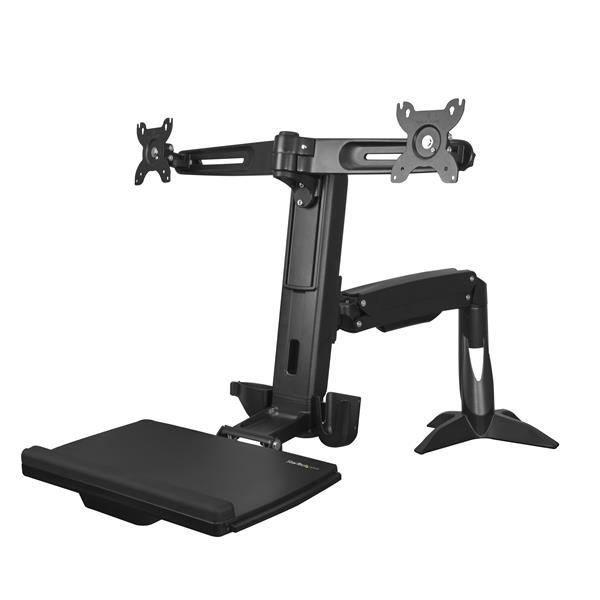 StarTech.com Sit Stand Dual Monitor Arm - Adjustable StarTech.com — view 2