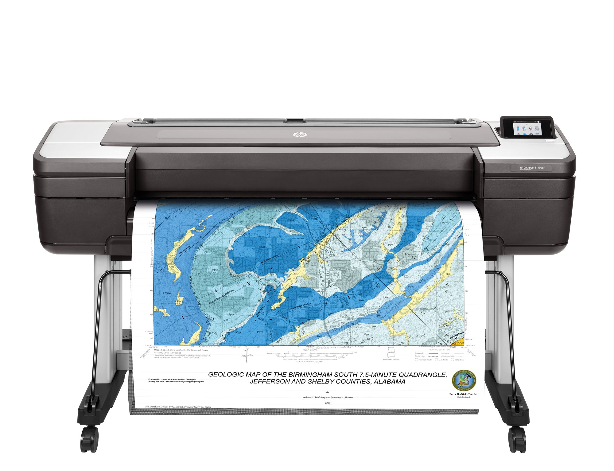 HP DesignJet T1700dr Postscript Printer HP — view 2