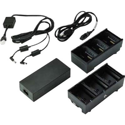 ZEBRA TWO 3 SLOT BATTERY CHARGERS (CHARGES 6 B ZEBRA — view 2