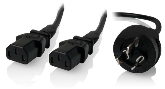 ALOGIC 2M 3MAINS PLUG 2 2XIEC C13YSPLITTRMTO2XF ALOGIC — view 2