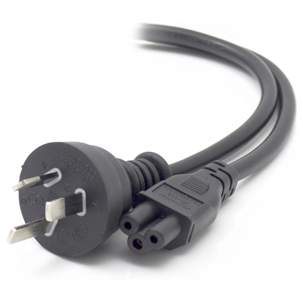 ALOGIC 1M AUS 3 PIN MAINS PLUG TO IEC C5 M TO F ALOGIC — view 2