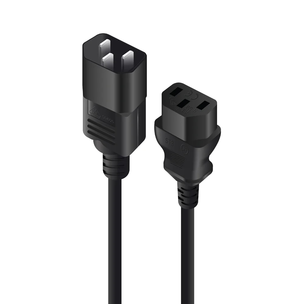 ALOGIC 5M IEC C13 TO C14 PWR EXT CORD MTOF BLK ALOGIC — view 2
