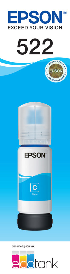 EPSON T522 CYAN INK BOTTLE EPSON — view 2