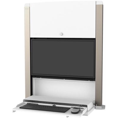 ERGOTRON CareFit 24-inch Sit-Stand Enclosure Snow ERGOTRON — view 1