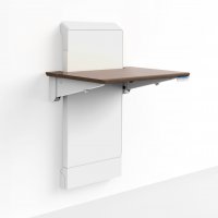 ERGOTRON WORKFIT ELEVATE WALL DESK SNOW & WALNUT ERGOTRON — view 2