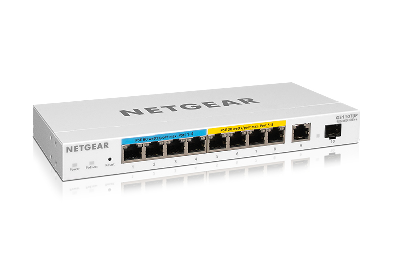 NETGEAR 10-PORT ULTRA60 POE++ GIGABIT SMART NETGEAR — view 2