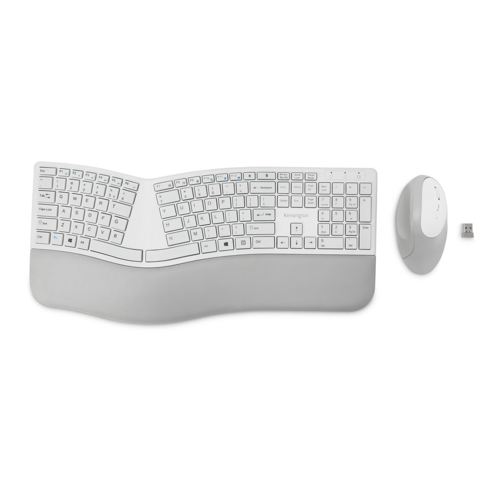 KENSINGTON PROFIT ERGO WLESS KEYBOARD + MOUSE -GREY KENSINGTON — view 3