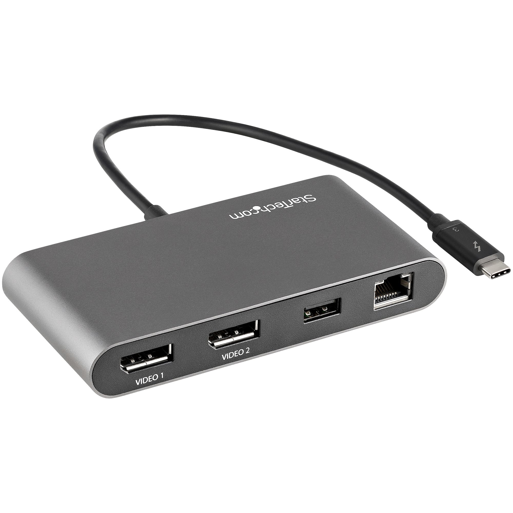 StarTech.com TB3DKM2DP with 30cm+ tether cable StarTech.com — view 2
