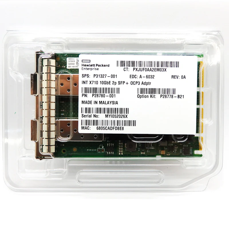 Hewlett Packard Enterprise INT X710 10GbE 2p SFP+ OCP3 Adptr Hewlett Packard Enterprise — view 2