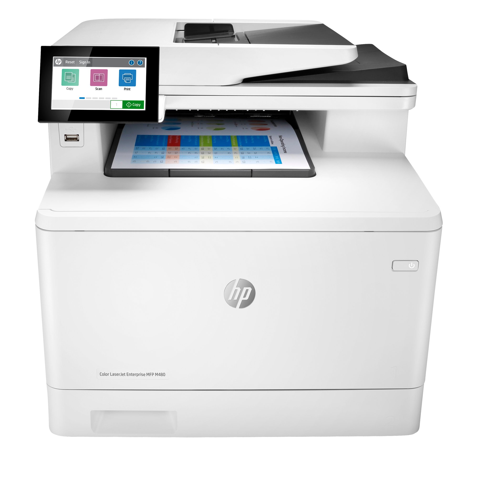 HP Colour LaserJet Enterprise MFP M480f HP — view 2