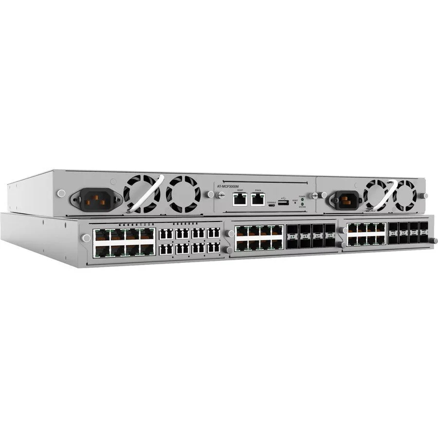 TAA (FEDERAL) 3-SLOT 1RU UP TO 24 MEDIA Allied Telesis — view 2