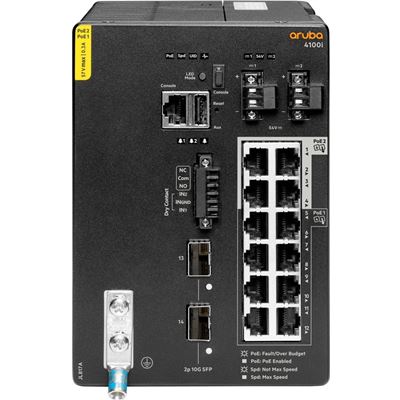 Aruba 4100i 12G CL4/6 POE 2SFP+ DIN Sw ARUBA — view 2