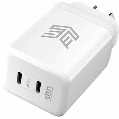 STM 35W POWER ADAPTER (2 X USB-C) WHT STM — view 2