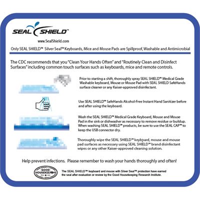 SEAL SHIELD SEALPAD/MoePad/6inx7in/Frost Blue/10PK SEAL SHIELD — view 2
