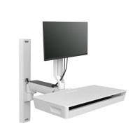 ERGOTRON CF Combo System with Worksurface Snow ERGOTRON — view 2