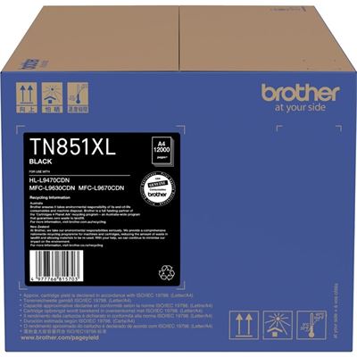 BROTHER TN851XLBK XL BLACK TONER CARTRIDGE BROTHER — view 2