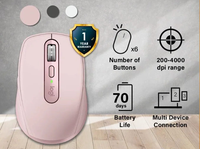 LOGITECH MX ANYWHERE 3S - ROSE LOGITECH — view 2