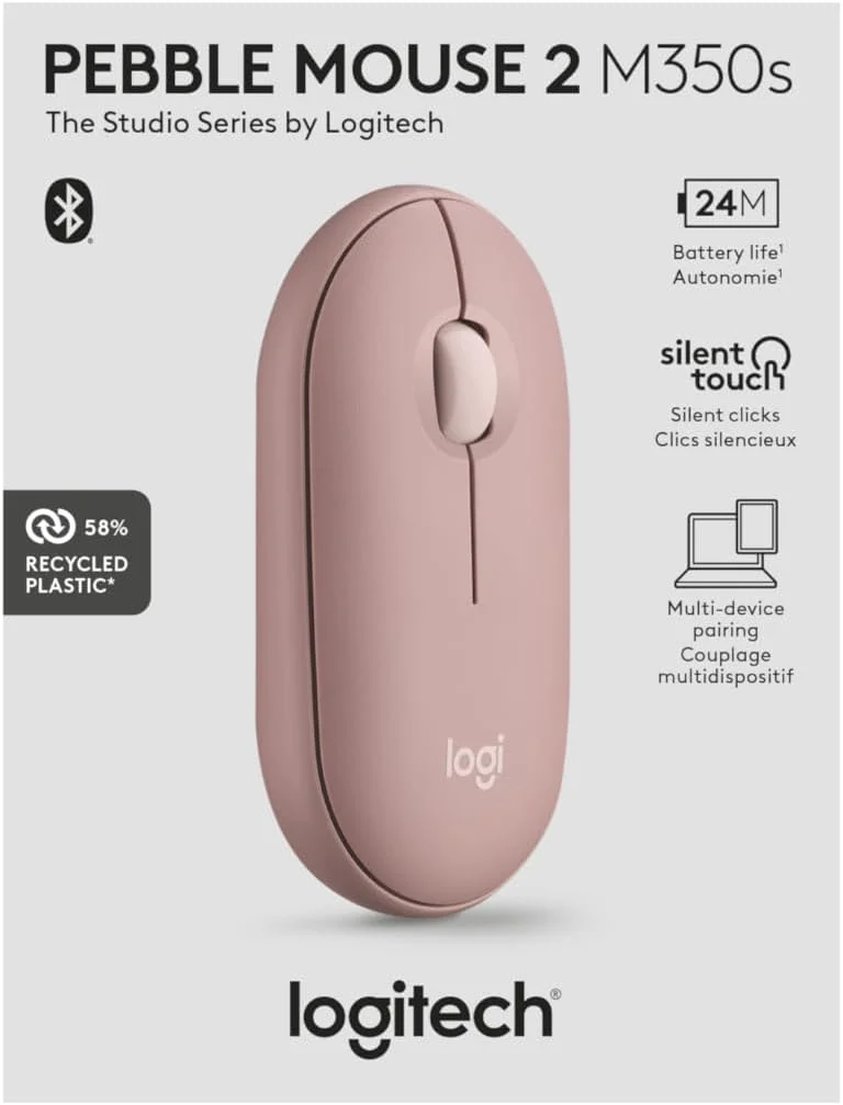 Astro Pebble Mouse 2 M350s - Tonal Rose Astro — view 2