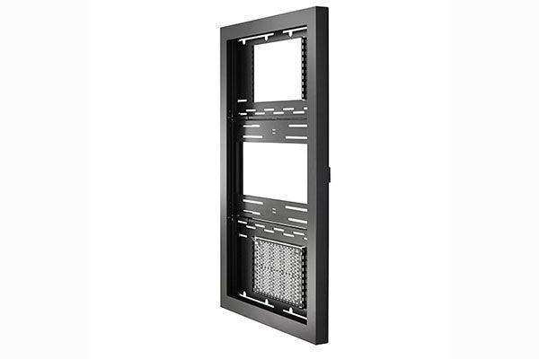 AV Supply Group 55in PORTRAIT ON-WALL KIOSK W/GLASS BLK AV Supply Group — view 2