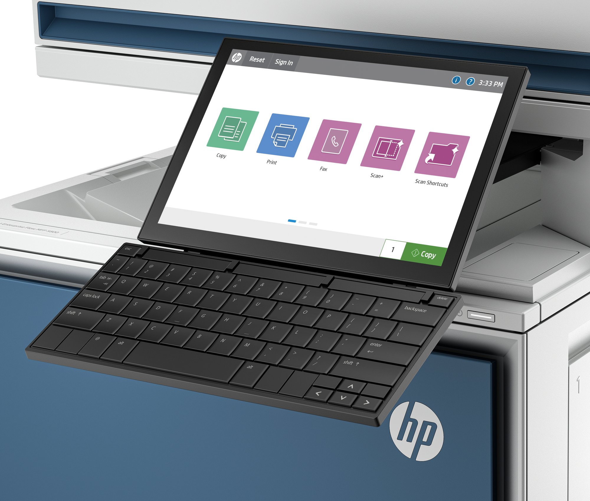 HP LaserJet Workflow Keyboard HP — view 2