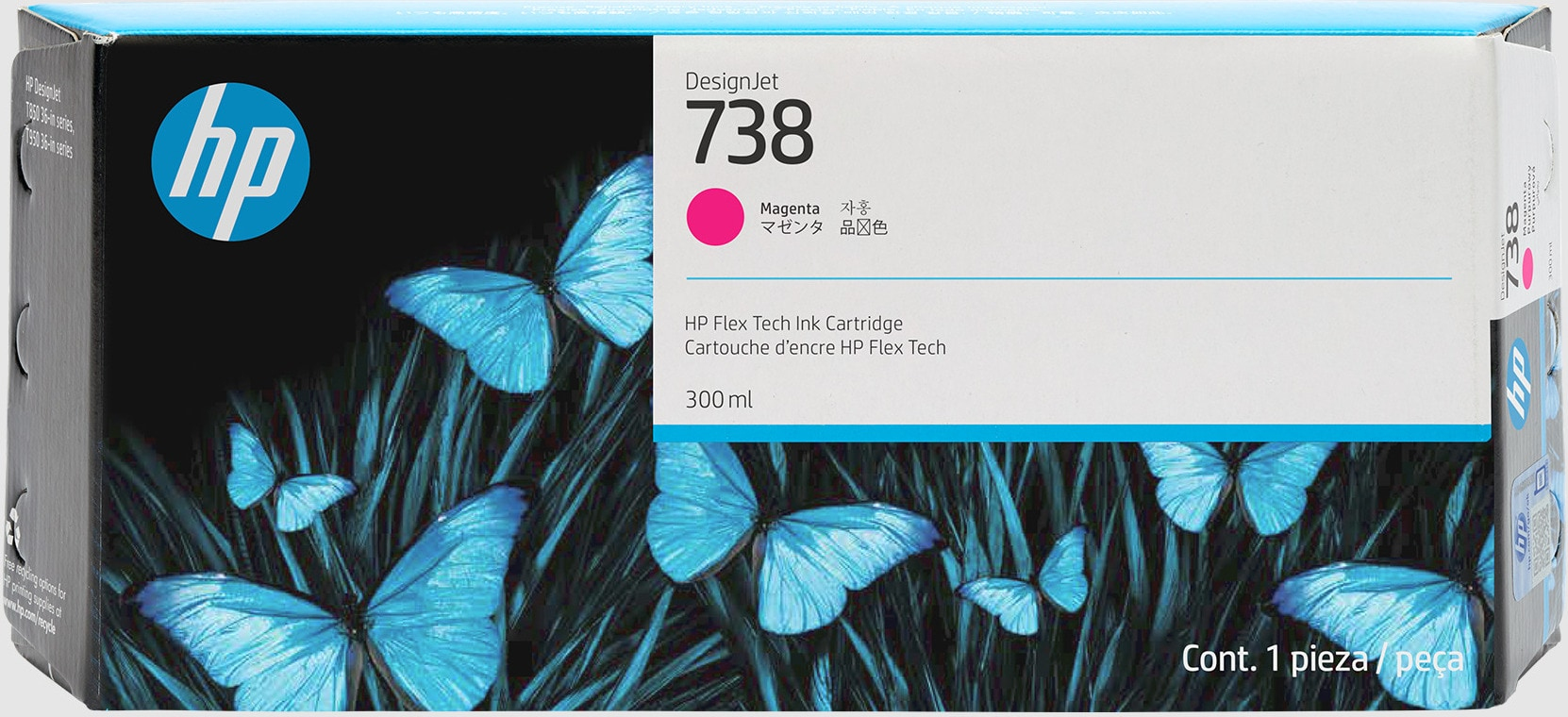 HP 738 300-ml Magenta DesignJet Ink HP — view 2
