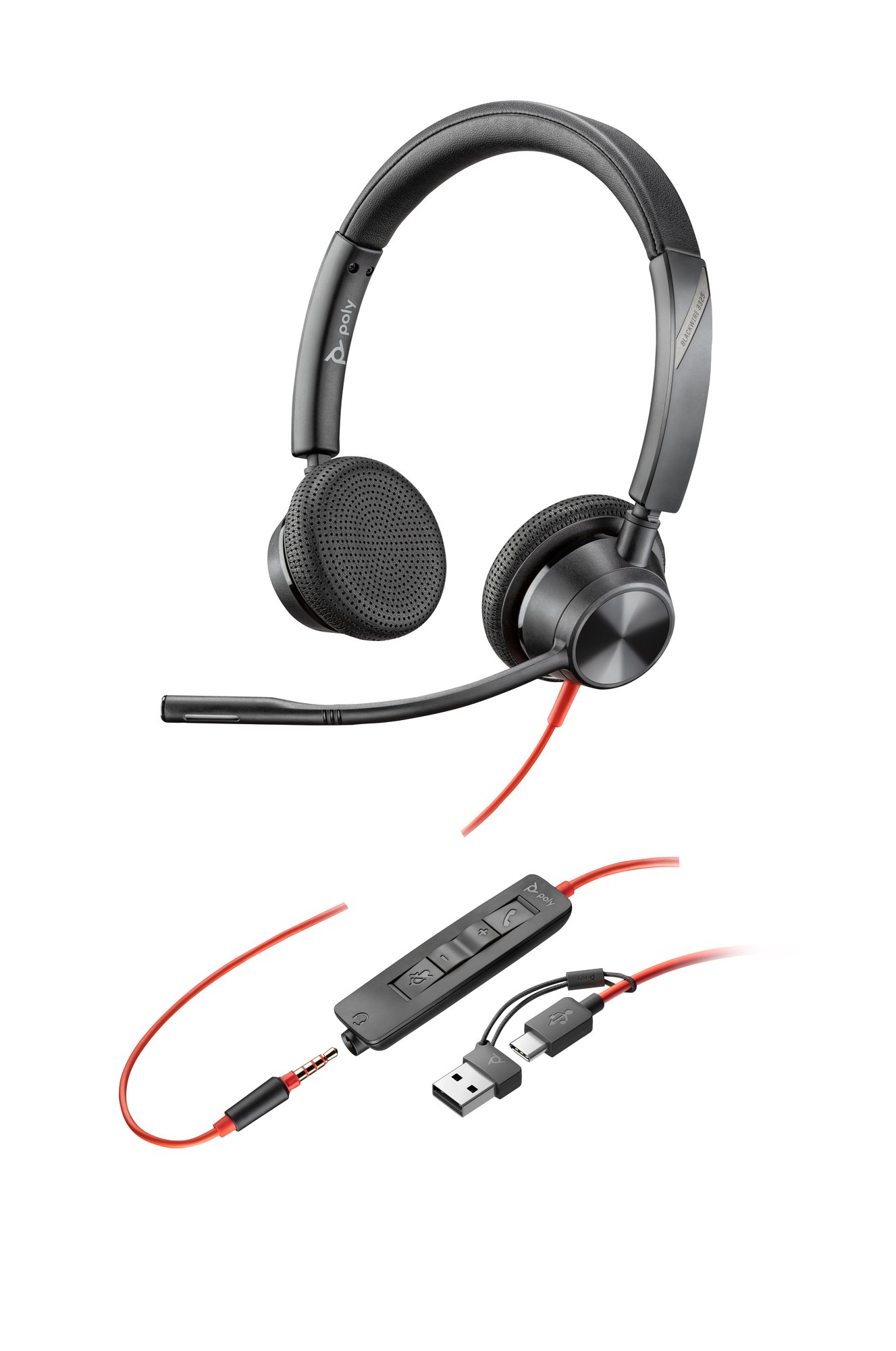 HP Poly BW 3325 USB-C HS +3.5mmP +USB-C/A HP — view 2