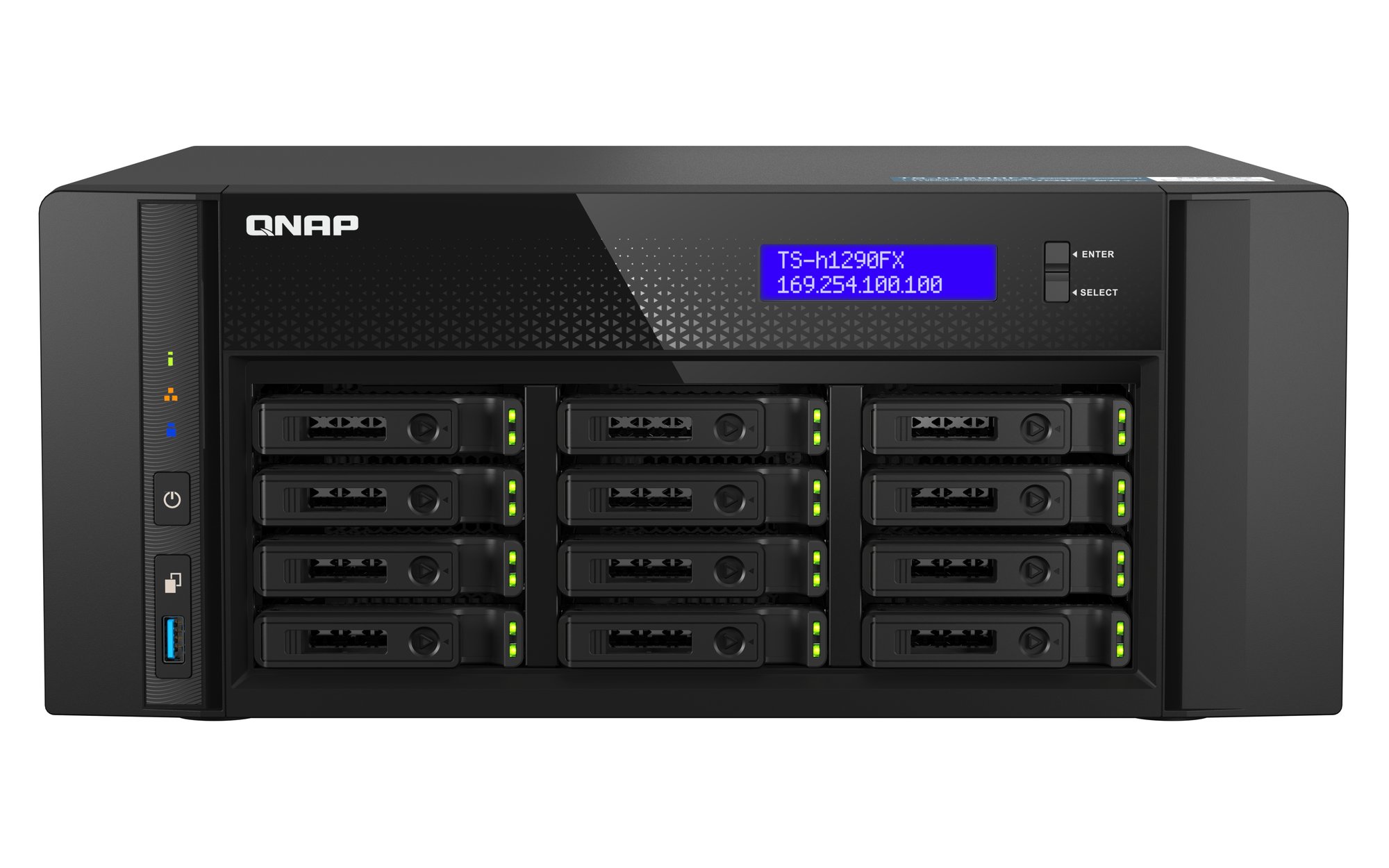 QNAP Ent 12-Bay AMD 128GB TW NAS QNAP — view 2