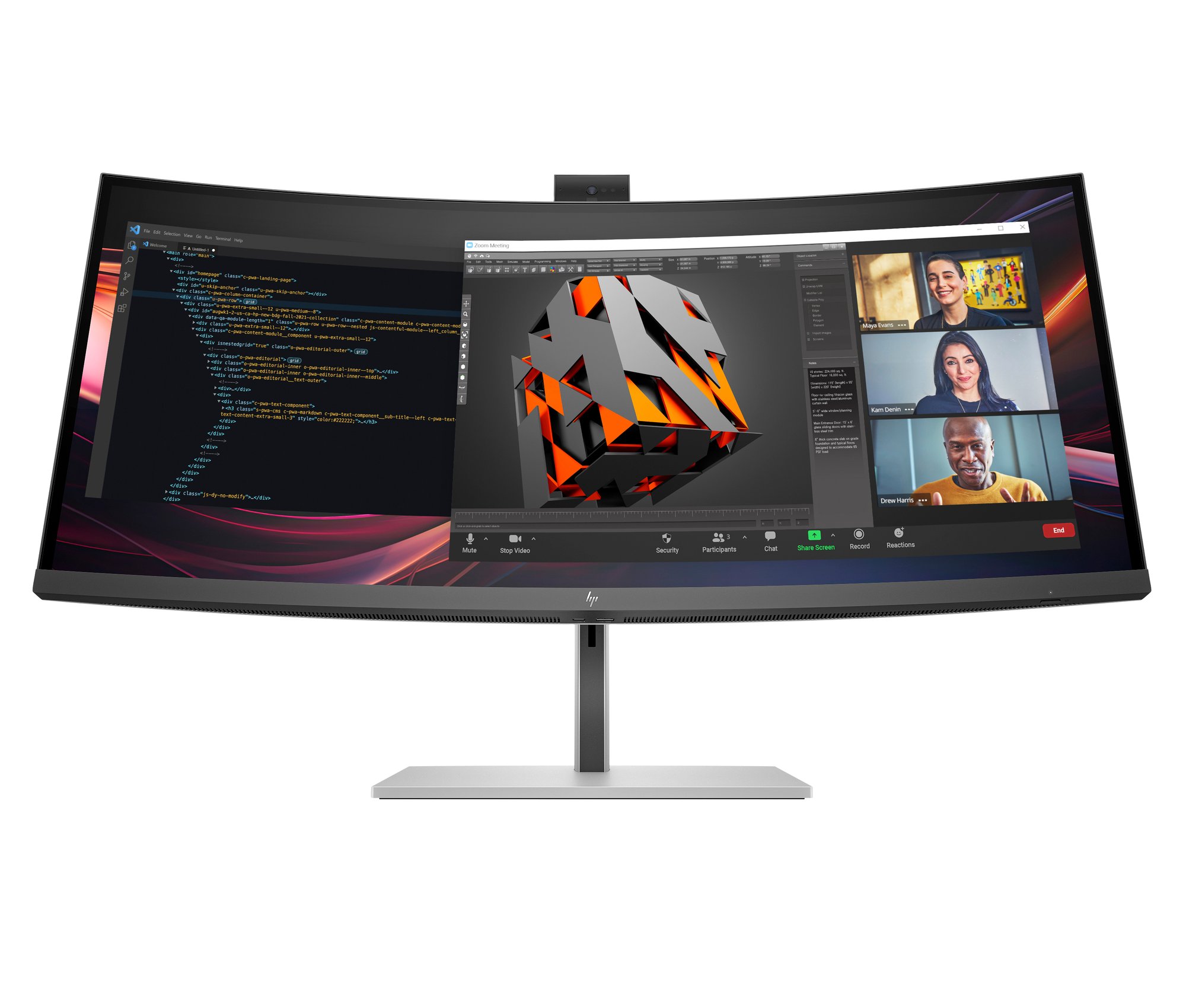 HP Series 7 Pro 34 WQHD Mon HP — view 2