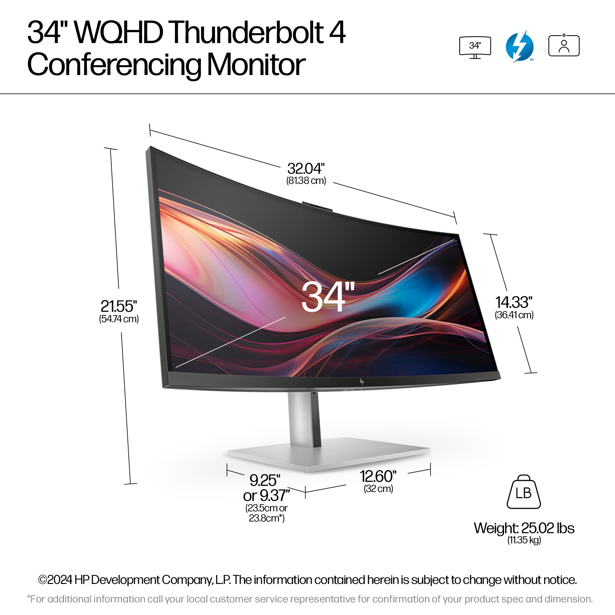 HP Series 7 Pro 34 WQHD Mon HP — view 5