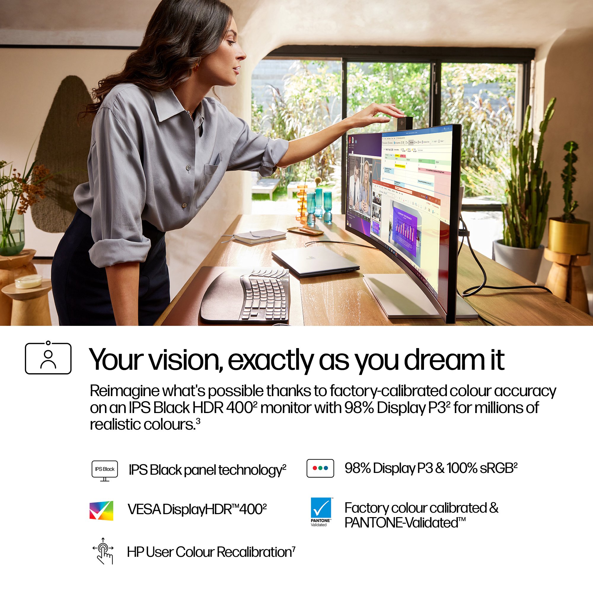 HP Series 7 Pro 34 WQHD Mon HP — view 6