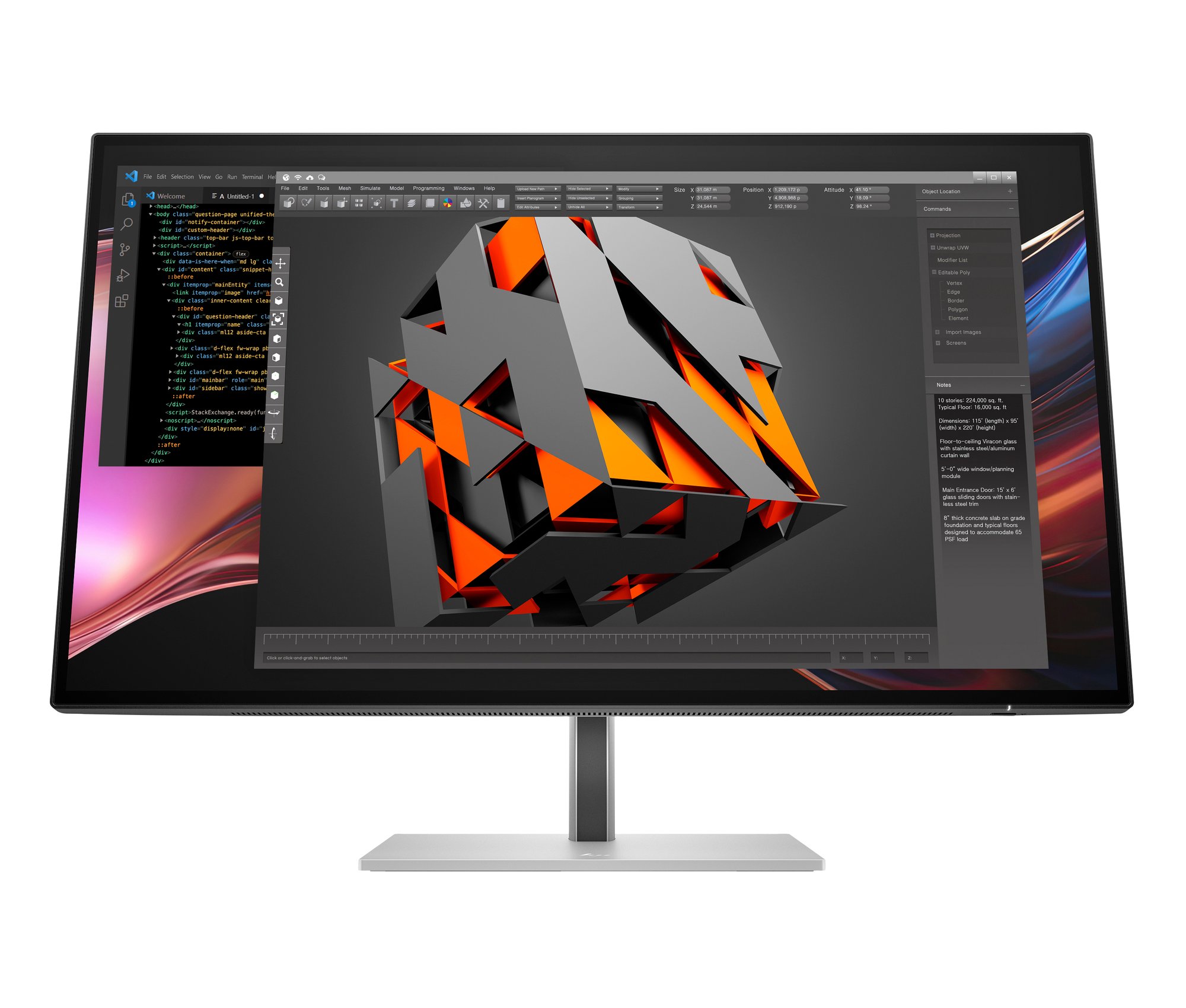 HP Series 7 Pro 27 QHD TB4 Mon HP — view 2