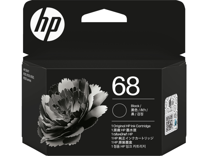 HP 68 BLACK ORIGINAL INK CARTRIDGE HP — view 1