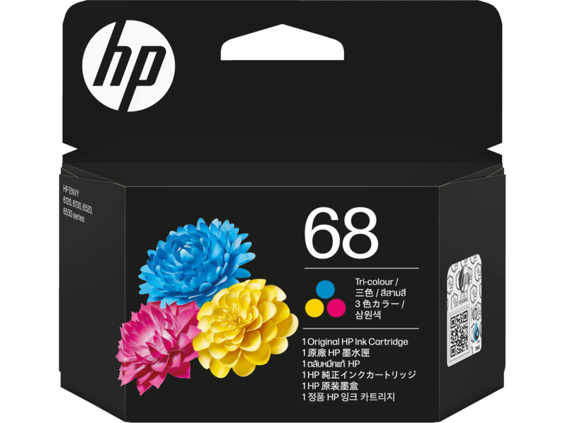 HP 68 TRI-COLOR ORIGINAL INK CARTRIDGE HP — view 2