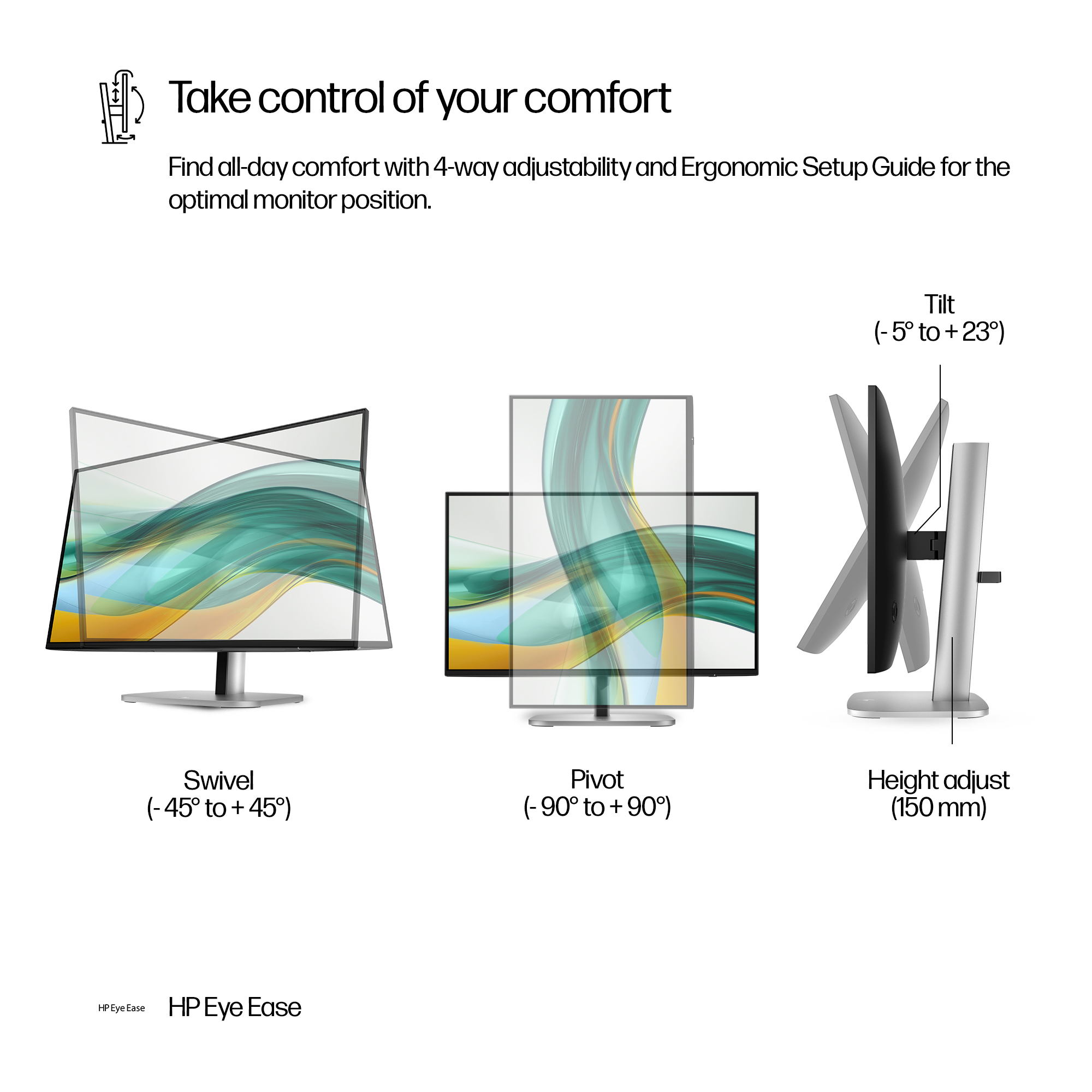 HP S5 Pro 23.8IN FHD 524pf No Stnd Monitor HP — view 6