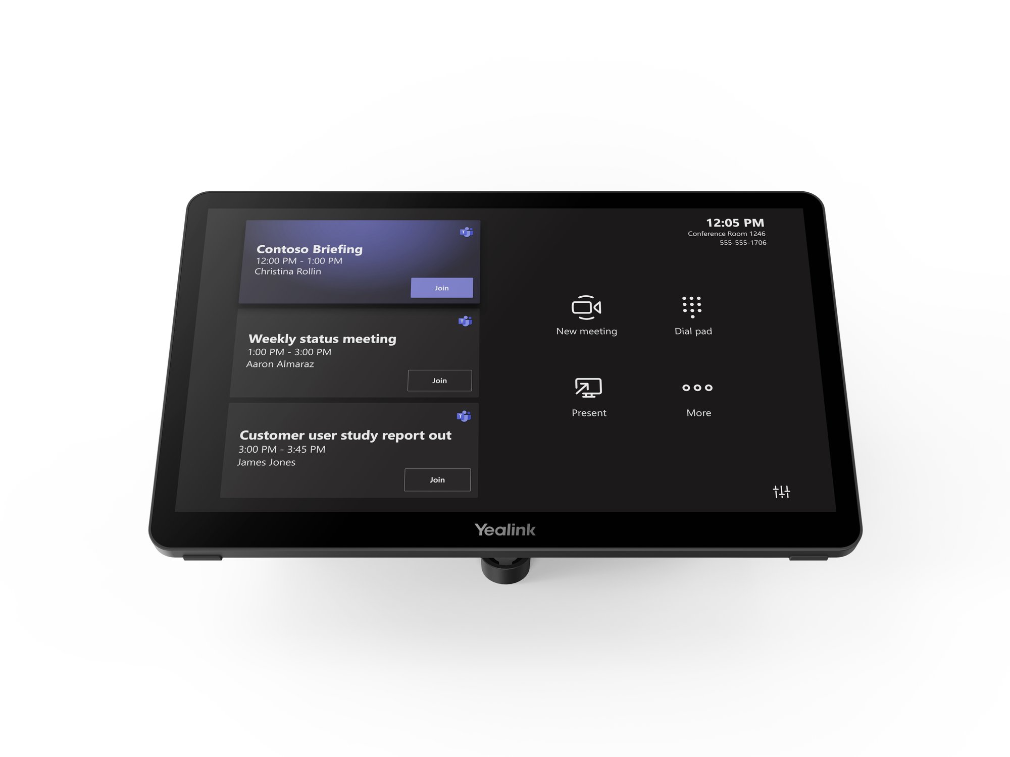 YEALINK MTOUCH PLUS 11.6" Touch Console YEALINK — view 2