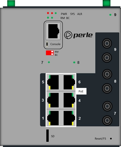PERLE 509G3PP6T2SD10SD70 Eth Switch PERLE — view 2