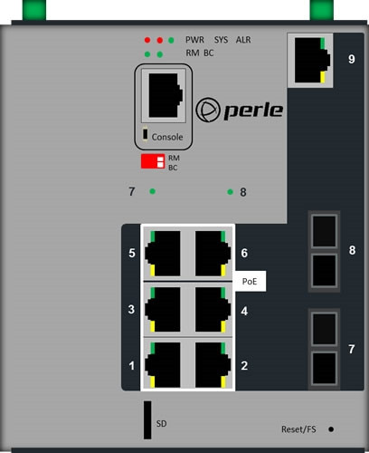 PERLE 509F2PP6C2SD40XT Ethern Switch PERLE — view 2