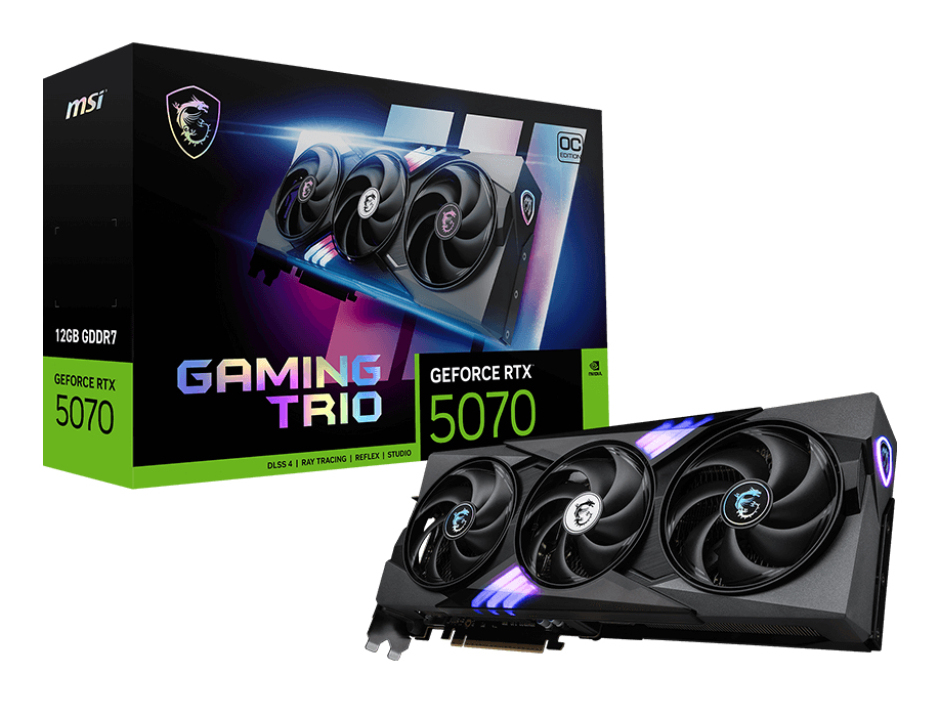 MSI GeForce RTX 5070 12G GAMING TRIO OC MSI — view 2
