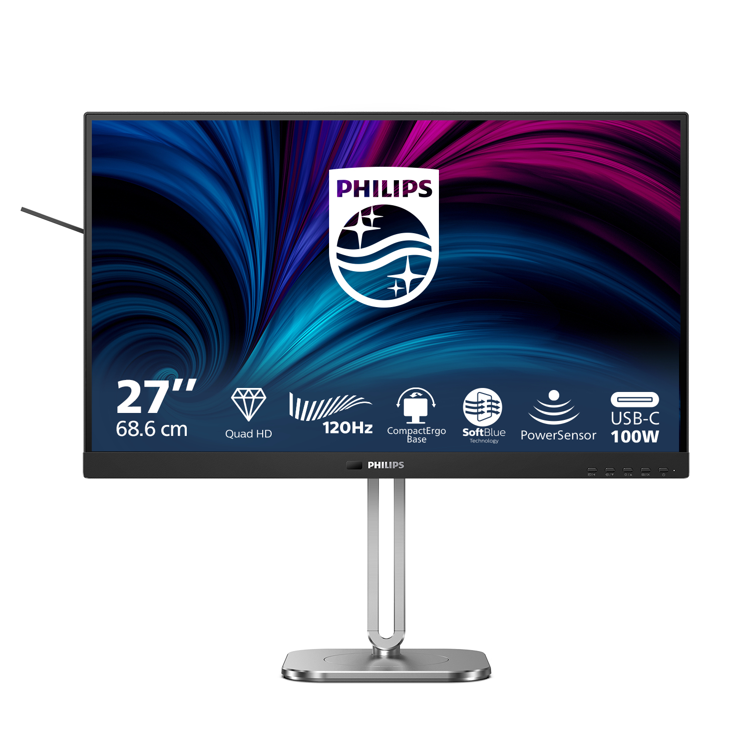 PHILIPS 27B2U4601 QHD 120HZ IPS USB-C MONITOR PHILIPS — view 2