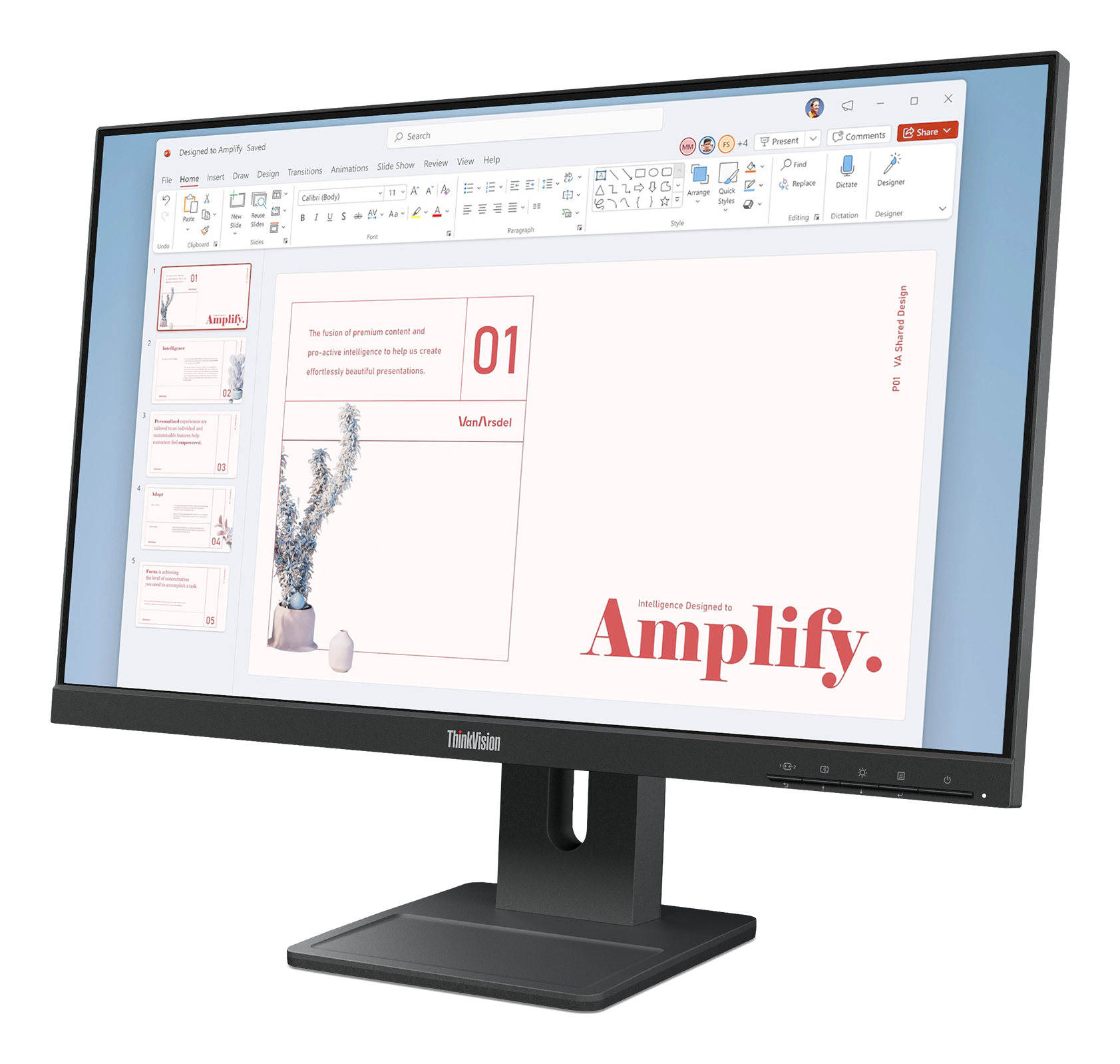 LENOVO E24-40 23.8IN FHD (VGA+DP+HDMI) 3YR LENOVO — view 3