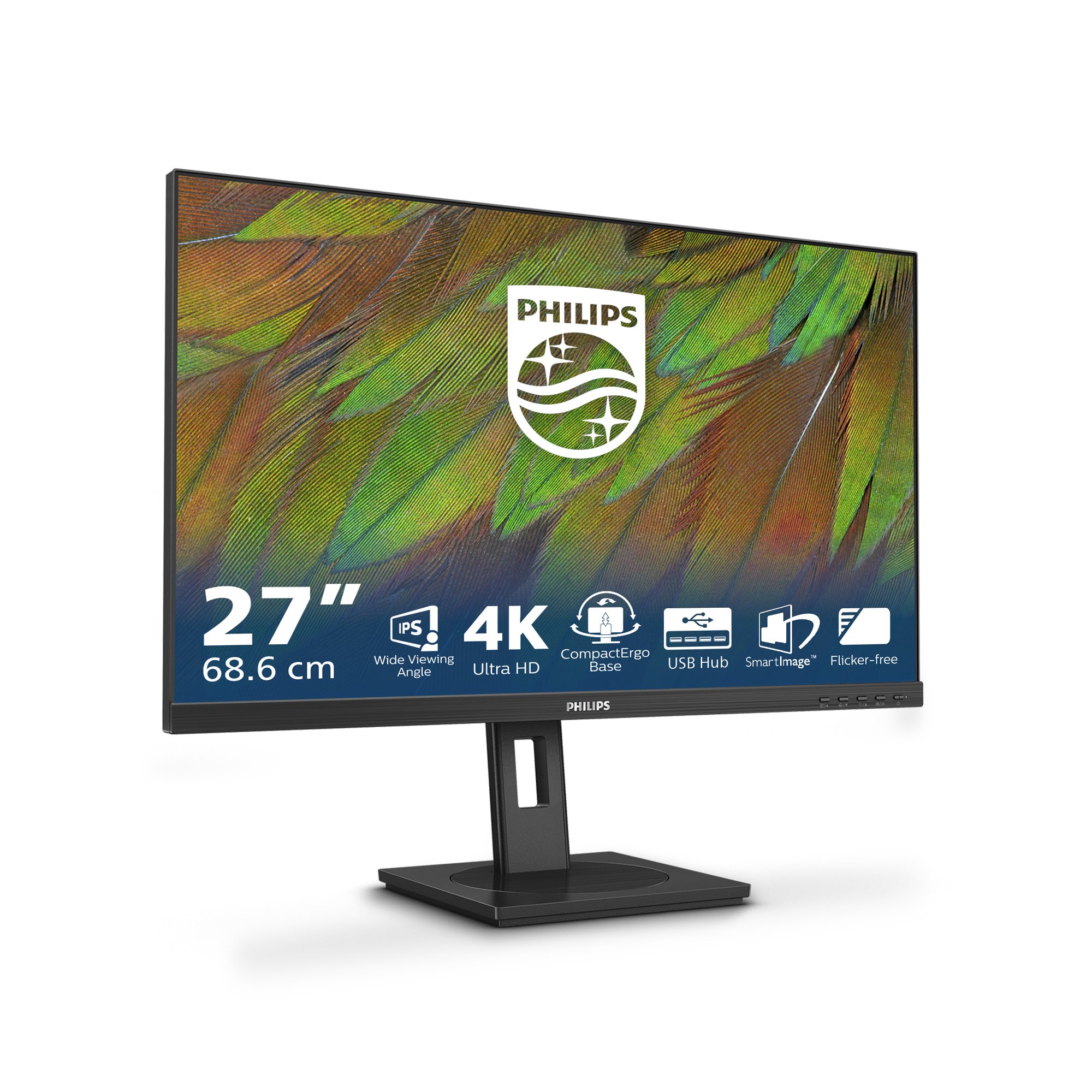 PHILIPS 27in 4K UHD LCD DP+HDMI buit in spker PHILIPS — view 3