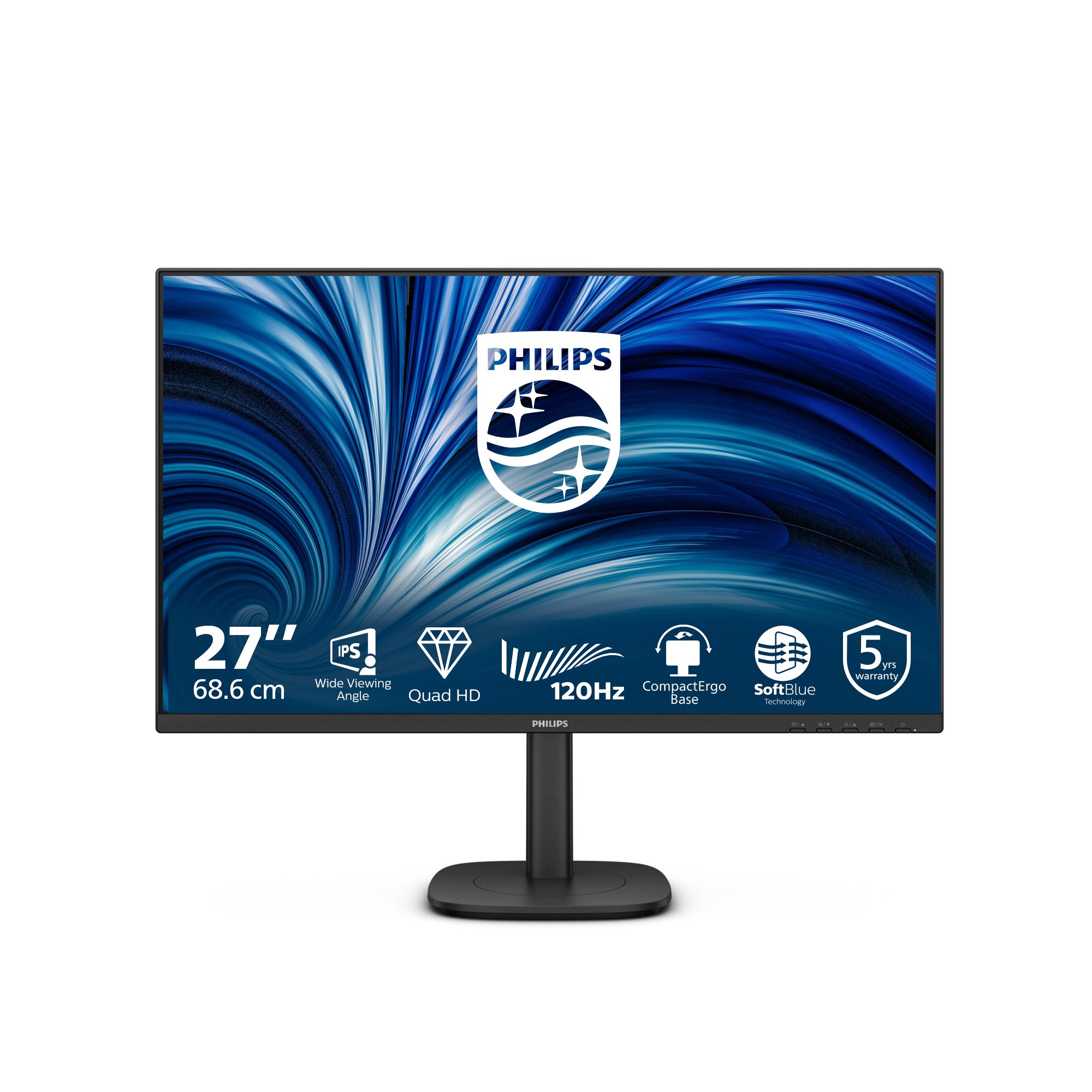 PHILIPS 27in Quad HD IPS DP+HDMI buit in spkr PHILIPS — view 2