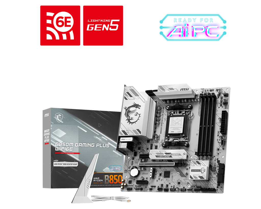 MSI B850M GAMING PLUS WIFI6E MSI — view 2