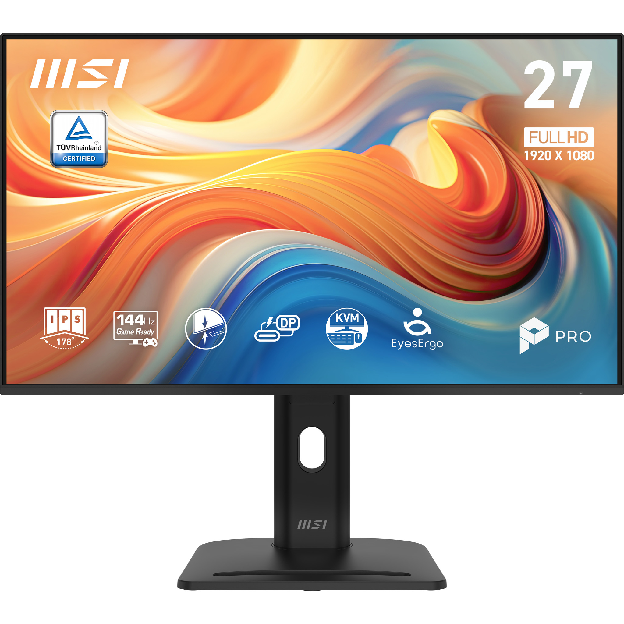 MSI BLACK 27in/IPS/FHD/144HZ/USB-C HUB 4Y MSI — view 2